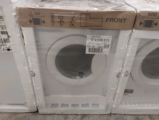 JOHN LEWIS JLBIWD1405 INTEGRATED WASHER DRYER, 7KG/4KG LOAD, 1600RPM SPIN, WHITE