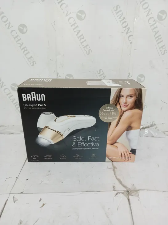 BOXED BRAUN SILK EXPERT PRO 5 IPL HAIR REMOVAL SYSTEM