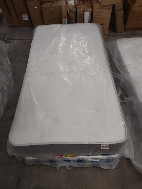 QUALITY BAGGED 3' SINGLE NATURAL OPEN COIL MATTRESS 