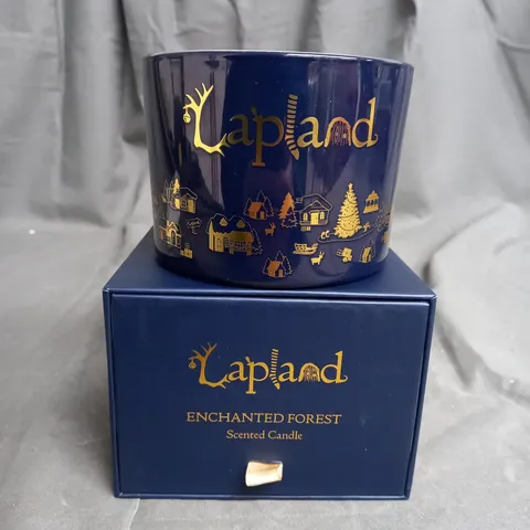 LAPLAND MAP 3 WICK CANDLE (WHITE AND SILVER)