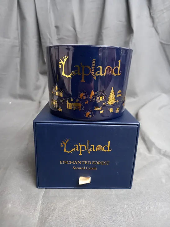 LAPLAND MAP 3 WICK CANDLE (WHITE AND SILVER)