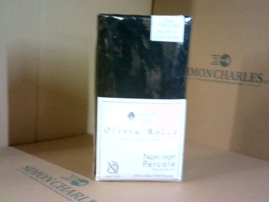 OLIVIA ROCCO KING SIZED FITTED SHEET IN BLACK