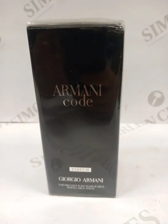 BOXED AND SEALED ARMANI CODE PARFUM GIORGIO ARMANI 125ML