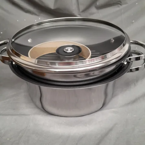 BOXED COOK'S ESSENTIALS 3.8L MULTIFUNCTIONAL 24CM PAN SET