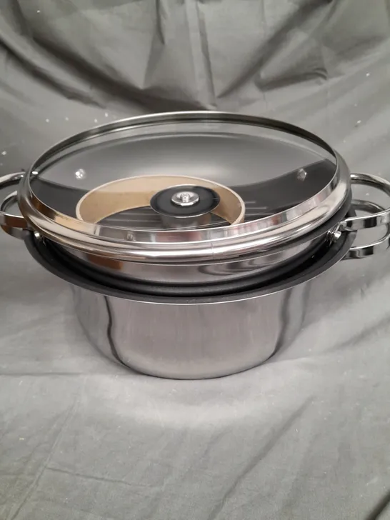 BOXED COOK'S ESSENTIALS 3.8L MULTIFUNCTIONAL 24CM PAN SET