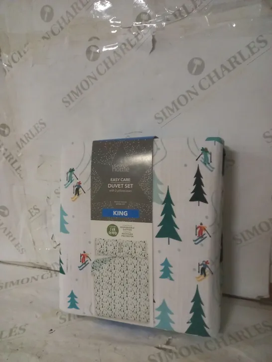 LOT OF 3  BRAND NEW EASY CARE DUVET SET CHRISTMAS DESIGNED - KING 