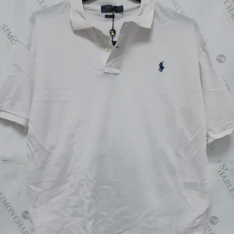 POLO LAUREN POLO SHIRT IN WHITE - LARGE