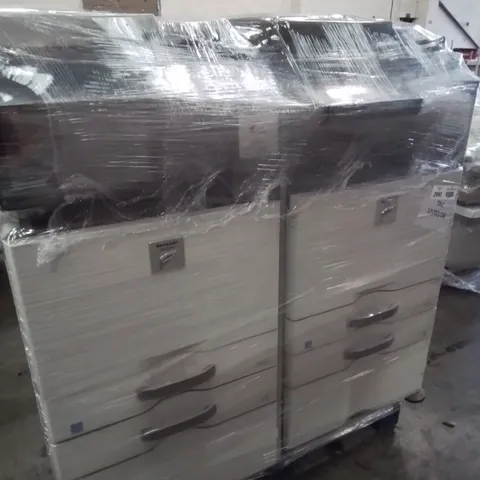 PALLET OF THREE SHARP OFFICE PRINTERS,INCLUDING, MX-23+4, MX-3110N & MX-4112N