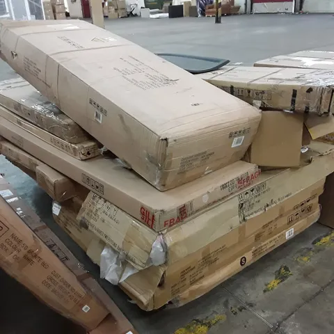 PALLET OF ASSORTED FLAT PACK FURNITURE PARTS 