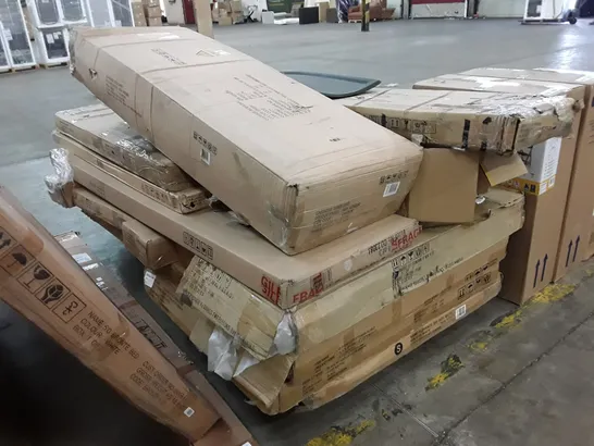 PALLET OF ASSORTED FLAT PACK FURNITURE PARTS 