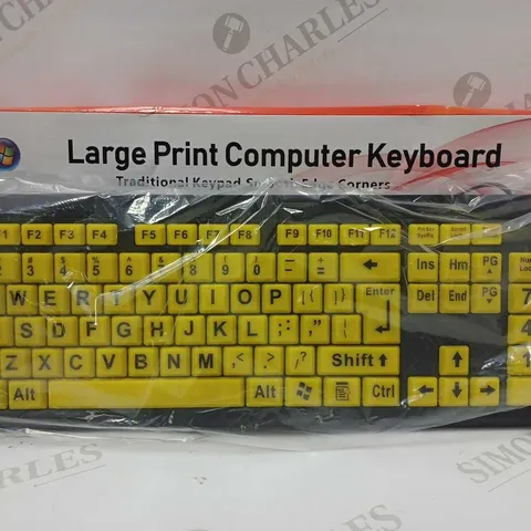 LARGE PRINT COMPUTER KEYBOARD 