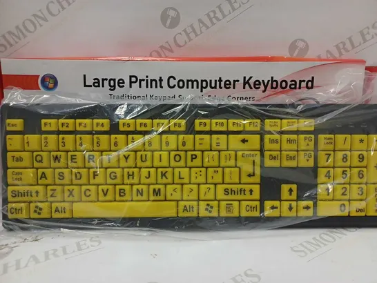 LARGE PRINT COMPUTER KEYBOARD 