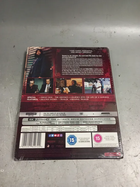 SEALED GHOST DOG THE WAY OF THE SAMURAI ULTRA HD BLU-RAY 