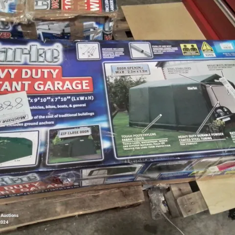 BOXED CLARKE HEAVY DUTY INSTANT GARAGE 