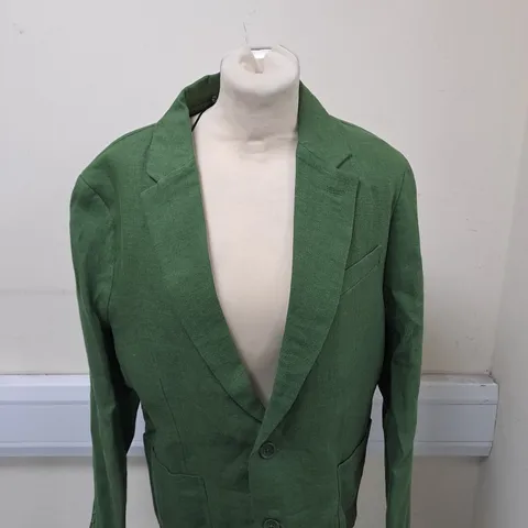 BOXED PERCIVAL LINEN BLAZER AND TAILORED TROUSERS SIZE 