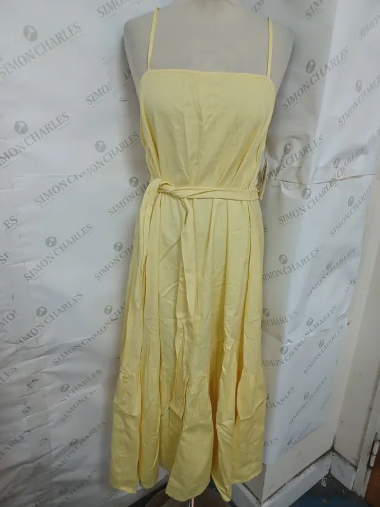 BILLABONG MIDI DRESS IN SUNBEAM YELLOW SIZE 10