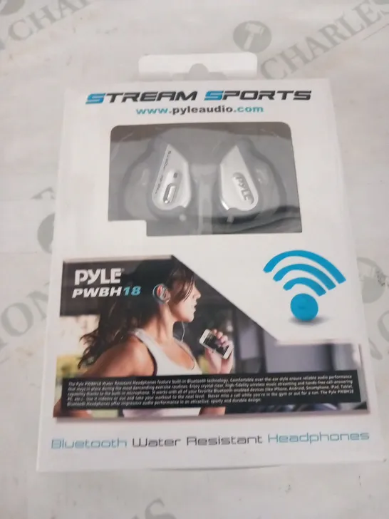 BOXED PYLE STREAM SPORTS PWBH18 BLUETOOTH WATER RESISTANT HEADPHONES