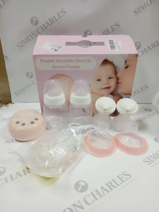 BOXED DOUBLE PORTABLE ELECTRIC BREAST PUMPS 