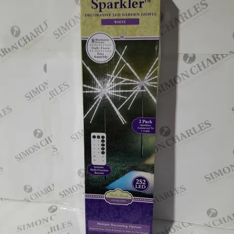 PACIFIC ACCENTS SET OF 2 LED SPARKLER LIGHTS WITH TIMER & REMOTE