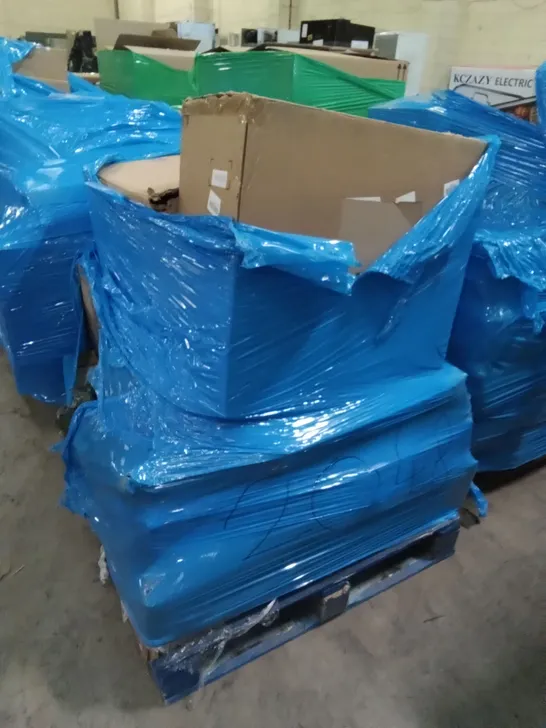 PALLET OF ASSORTED ITEMS INCLUDING HBADA OFFICE CHAIR, HOMIDEC PORTABLE WARDROBE, PTOULEMY GAMING CHAIR