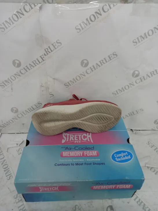 BOXED PAIR OF SKECHERS STRETCH FIT ULTRA FLEX 3.0 SHOES RUST UK SIZE 4.5