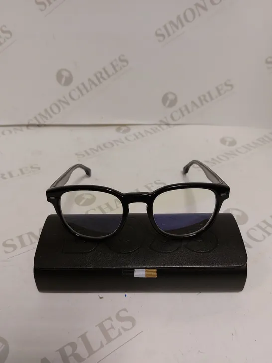 HUGO BOSS 1384 BLACK FRAMED UNISEX EYEGLASSES 