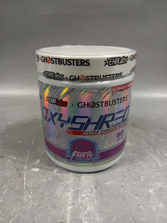 SEALED EHPLABS X GHOSTBUSTERS OXYSHRED FOOD SUPPLEMENT IN ECTO FREEZE 344G