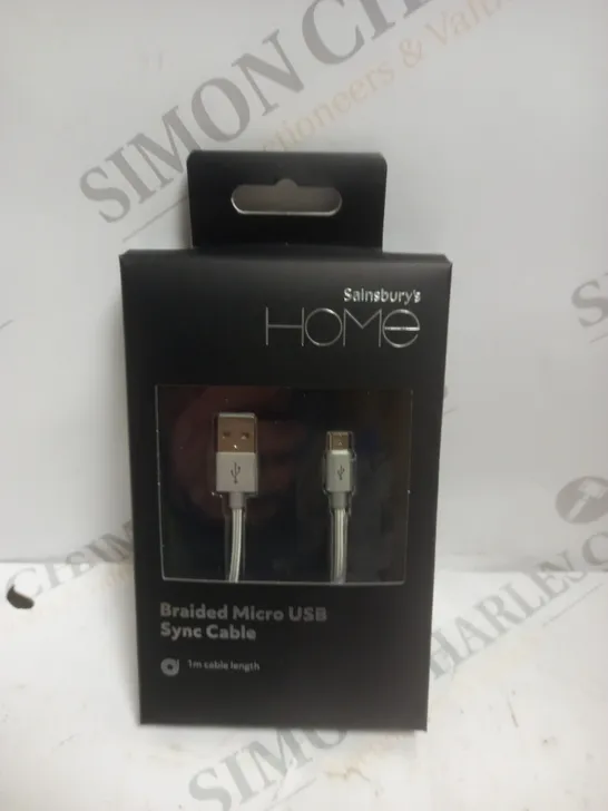 APPROXIMATELY 10 BOXED JS BRAIDED MICRO USB SYNC/CHARGE CABLES - 1M