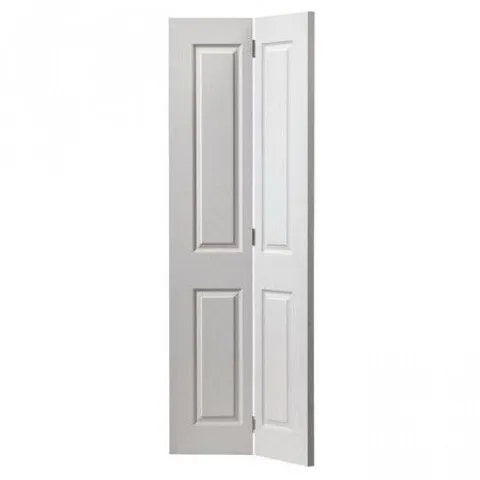 BOXED CANTERBURY BI-FOLDING PRIMED DOOR- NATURAL // SIZE: 35 X 1981 X 762MM 