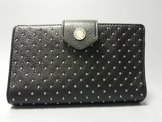 AIMEE KESTENBERG SABA LEATHER WALLET IN BLACK STUD