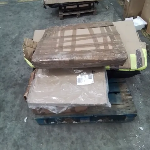 A PALLET OF VARIOUS FURNITURE PARTS 