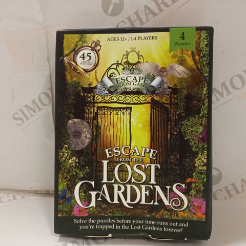BOXED ESCAPE FROM THE LOST GARDENS GAME - 12+