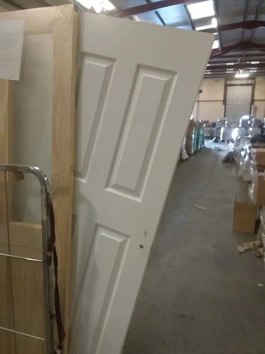 PREFINISHED 4 PANEL WHITE INTERNAL DOOR, NO SIZE SPECIFIED 