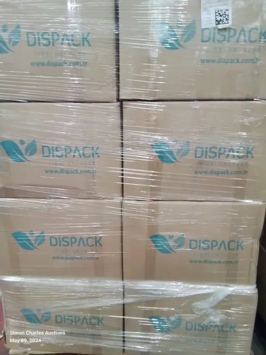 PALLET OF APPROXIMATELY 800 BRAND NEW DISPACK REINFORCED SURGICAL GOWNS - SIZE LARGE 