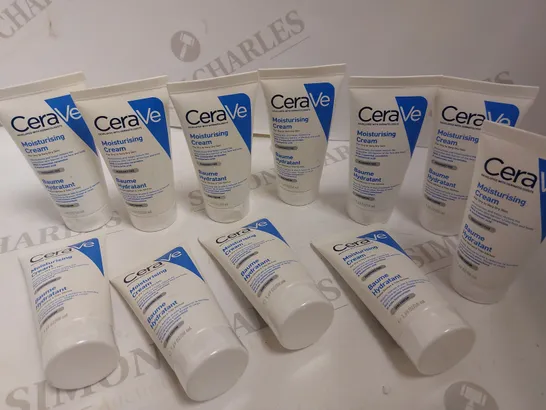 LOT OF 11 CERAVE MOISTURISING CREAM 50ML