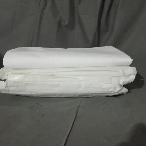 PACK OF 6 WHITE ROUND TABLECLOTH APPROX. 90-INCH 