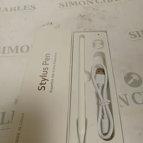 STYLUS PEN SUPERFINE NIB ACTIVE CAPACITIVE WHITE