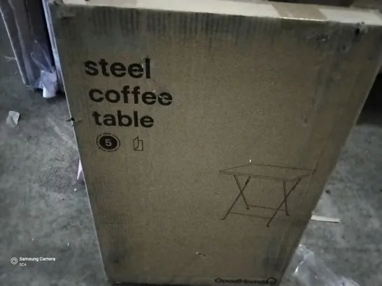 BOXED SABA STEEL COFFEE TABLE 