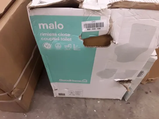 BOXED MALO RIMLESS CLOSE COUPLED TOILET 