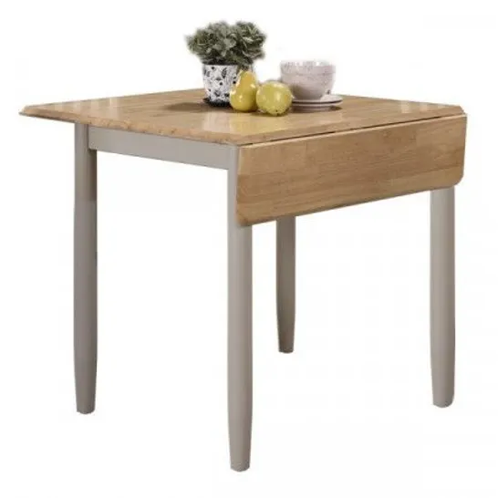 BOXED DEERFIELD LIGHT OAK/STONE GREY DINING TABLE