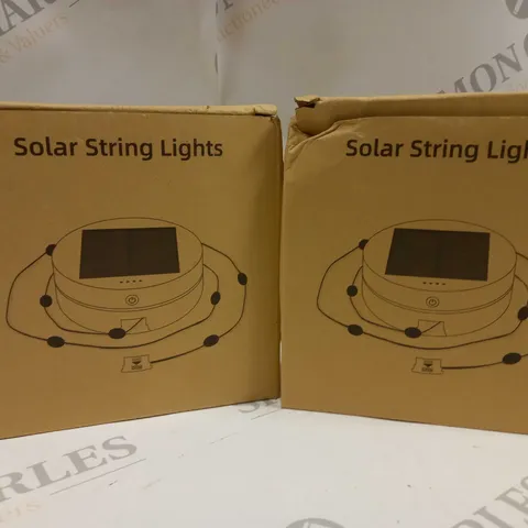 BOX OF 2 SOLAR STRING LIGHTS 