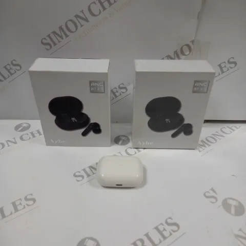 3 X ASSORTED PAIRS OF WIRELESS EARPHONES. COLOURS AND BRANDS VARY 