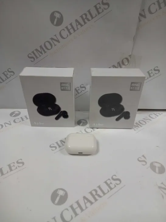 3 X ASSORTED PAIRS OF WIRELESS EARPHONES. COLOURS AND BRANDS VARY 