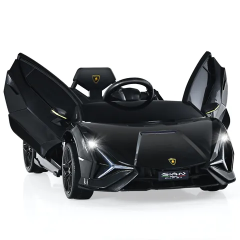 BOXED LAMBORGHINI 12V KIDS ELECTRIC RIDE ON CAR WITH REMOTE CONTROL - BLACK