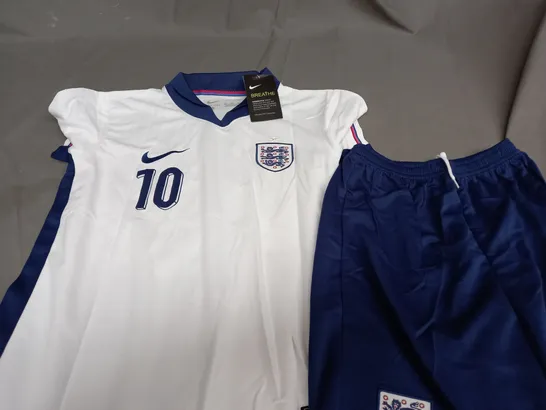 NIKE ENGLAND 2024 EUROS HOME SHIRT - BELLINGHAM 10 - KIDS SIZE 28