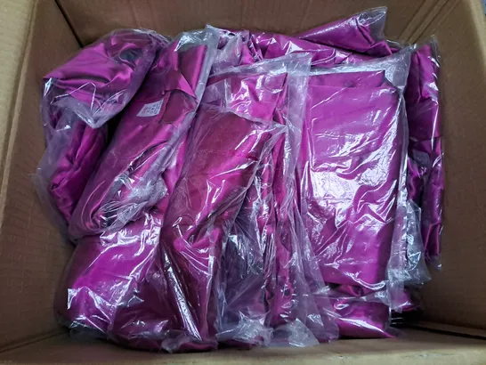 BOX OF APPROX 40 ASSORTED CERISE WRAPS  SIZE VARY 