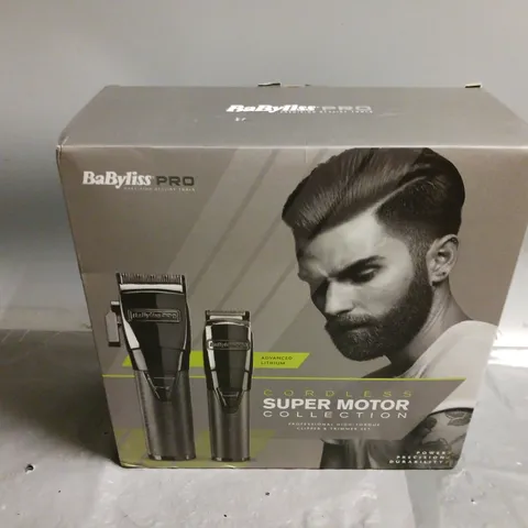 BOXED BABYLISS PRO CORDLESS SUPER MOTOR COLLECTION