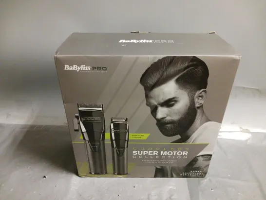 BOXED BABYLISS PRO CORDLESS SUPER MOTOR COLLECTION