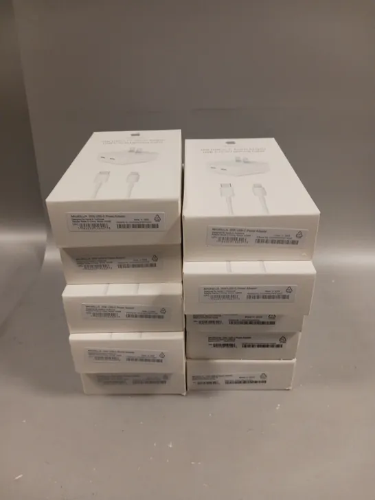 10 X BOXED ASSORTED IPHONE CHARGERS 