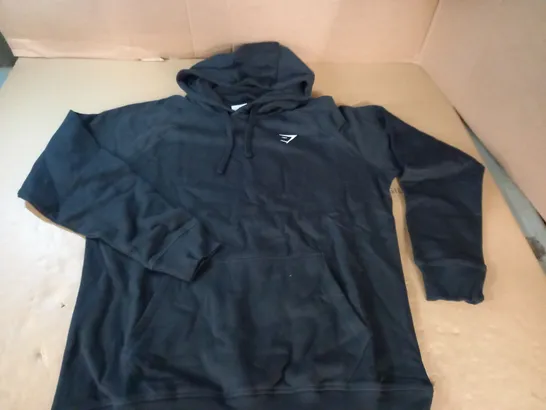 GYMSHARK BLACK HOODIE - L